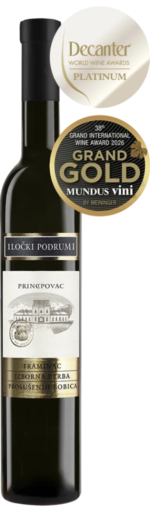 Vino Traminac Prosušene bobice Iločki podrumi